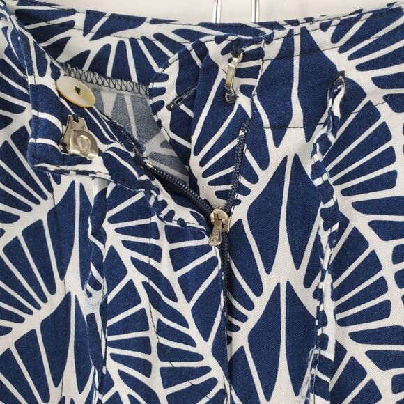 ESCAPADA blue white rayon resort pants - Picture 3 of 6